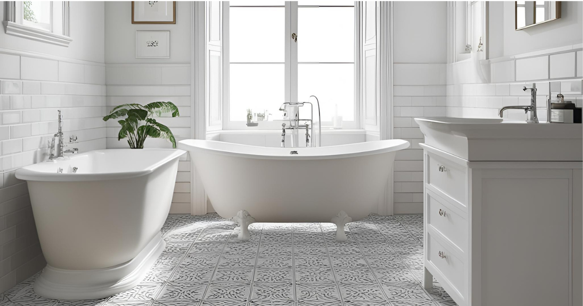 You are currently viewing White Bathroom Floor Tiles Idea