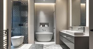 Read more about the article Modern Bathroom Floor Tile Ideas