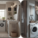Idee Bagno piccolo e stretto con lavatrice