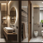Idee bagno piccolo stretto moderno